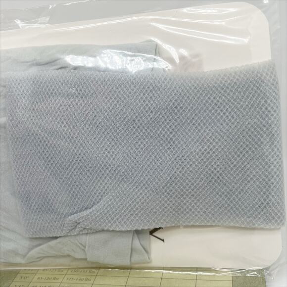 New Legacy Legwear Panty Hose Tights Italian Micro Fishnets in Dove Blue Plus - Picture 5 of 5